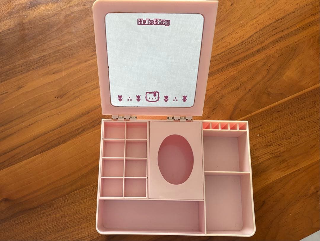 激レア 当時物 1999年 平成レトロ ハローキティ 鏡台 収納ボックス
