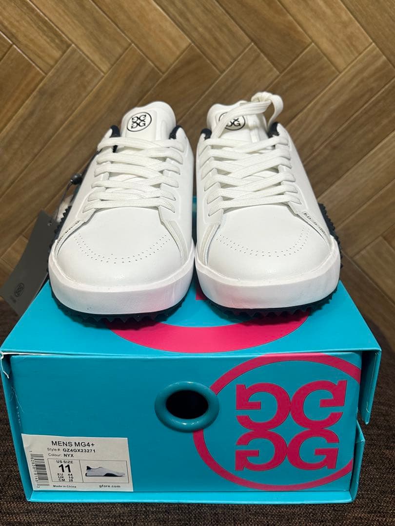 G/FOREメンズシューズG.112　ホワイト×ネイビー　28㎝