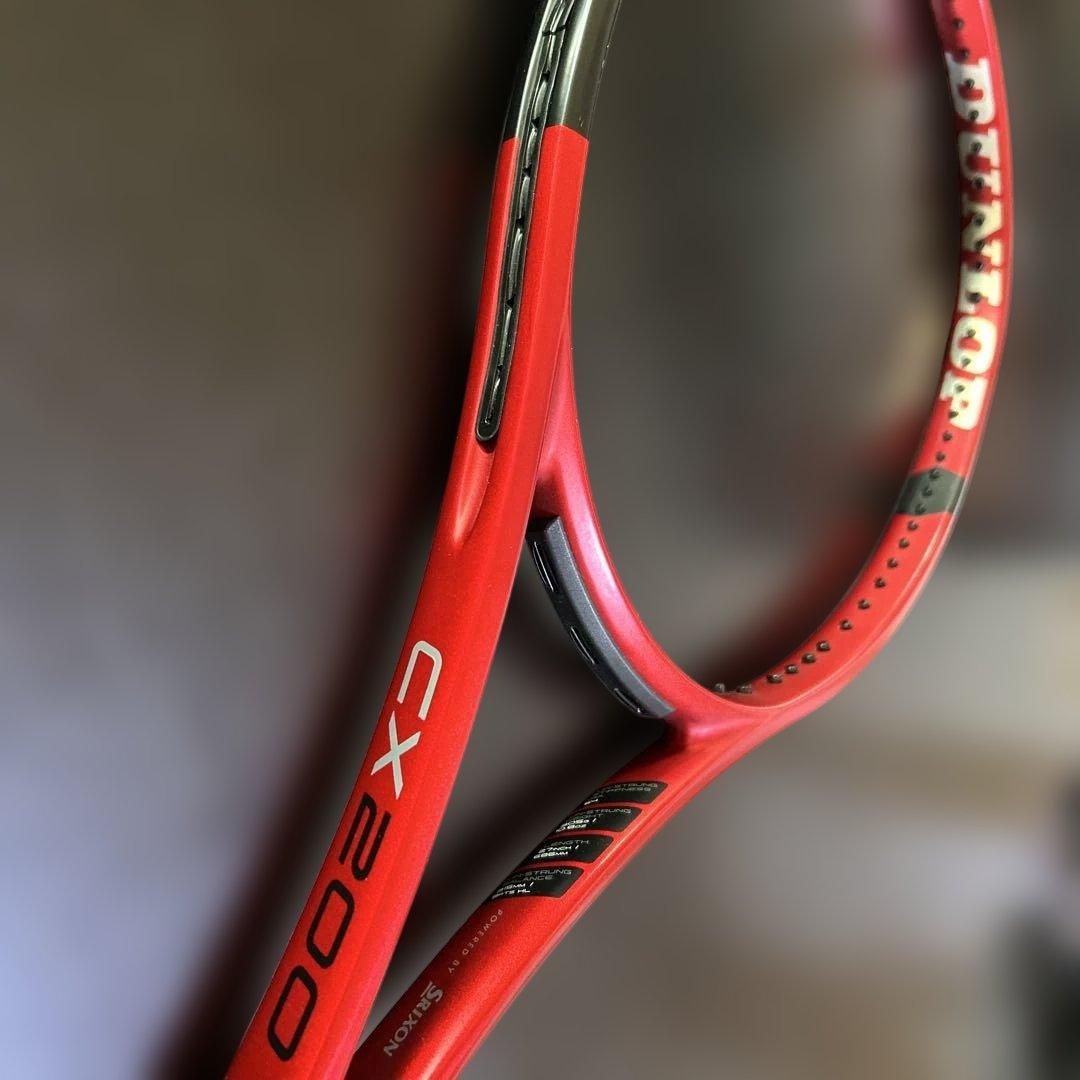 お値下げしました！DUNLOP CX200 硬式テニスラケット レッド/ブラック