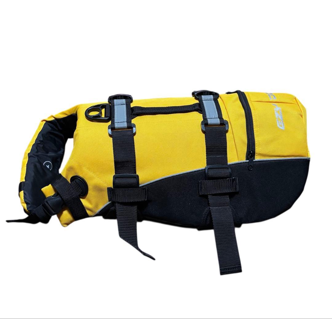 【未使用】イージードック ライフジャケット EZY DOG Lサイズ イエロー