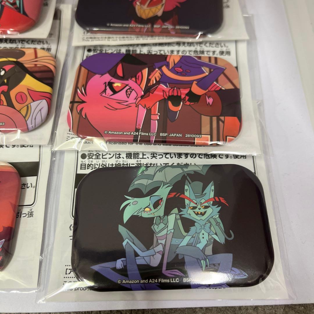 ハズビン・ホテルへようこそ◾︎スクエア缶バッジ　６個セット♫ヴォックス アラスター