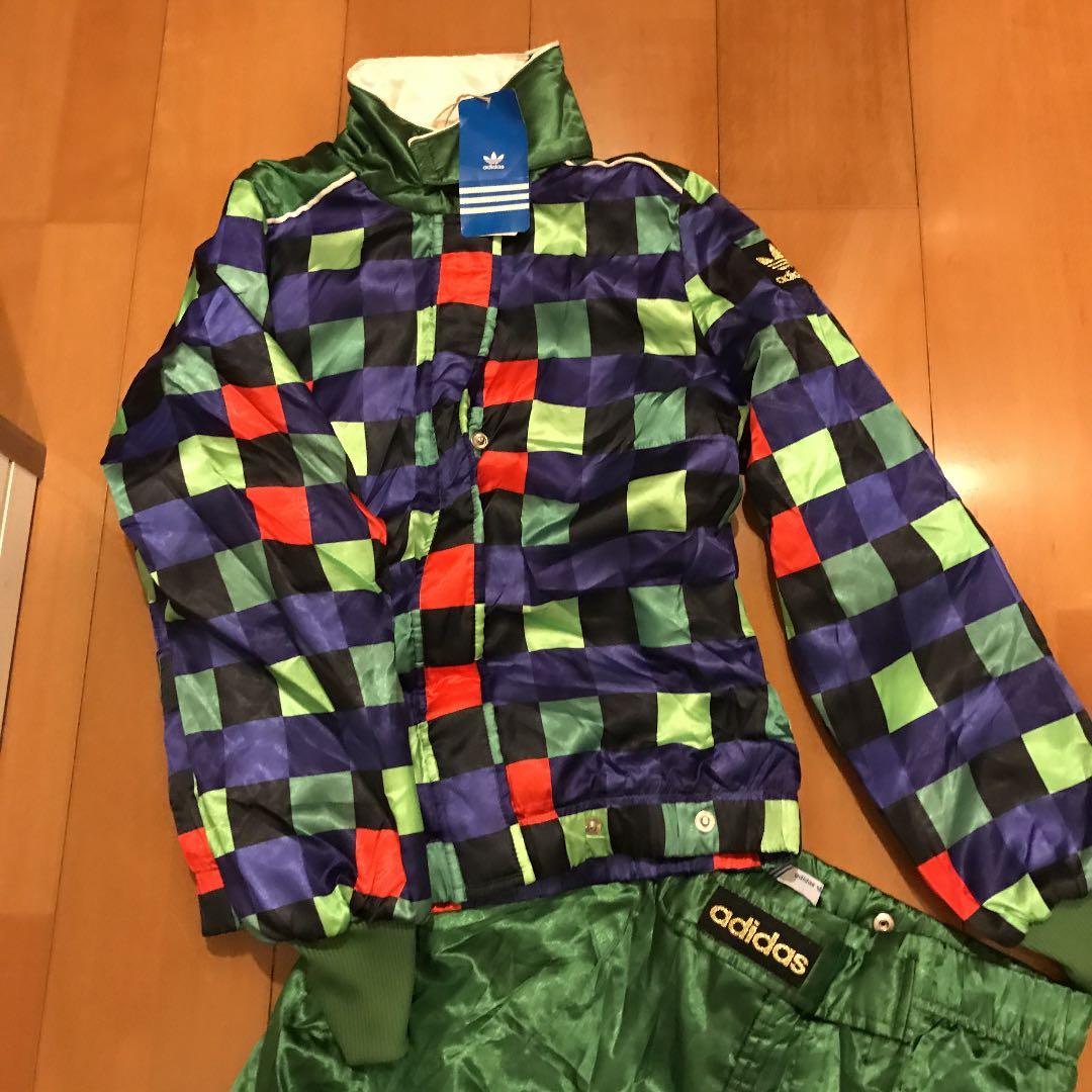 新品限定！アディダスオリジナルススキーウェアM/38スノボセットアップ上下中綿