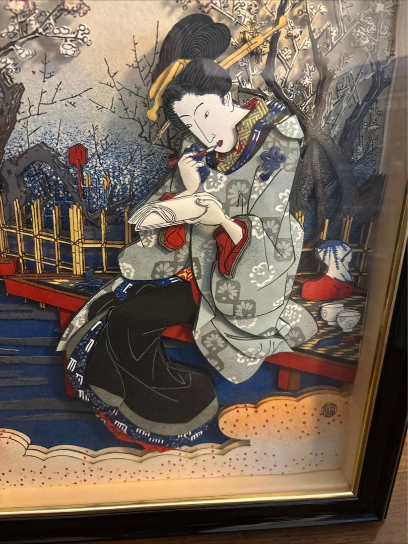 和風 3dアート デコパージュ作品