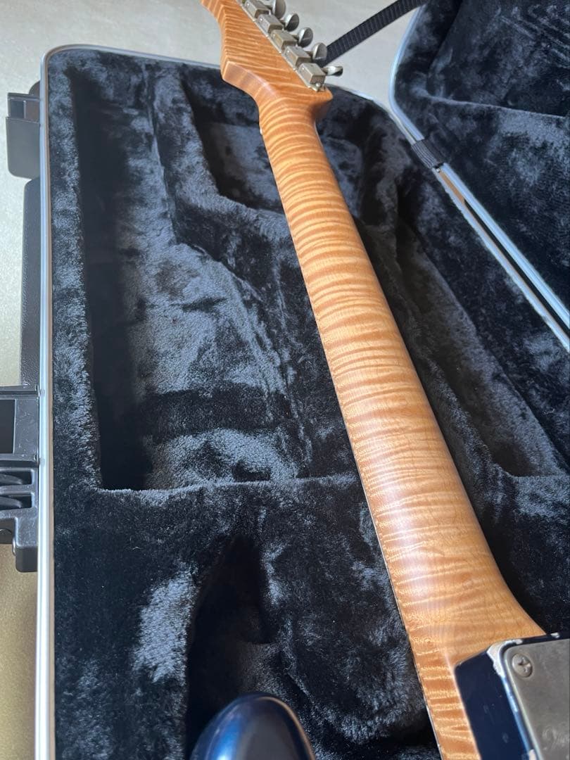 XoticギターXSC-2 5Aネック メルセデスブルーミディアムエイジド加工