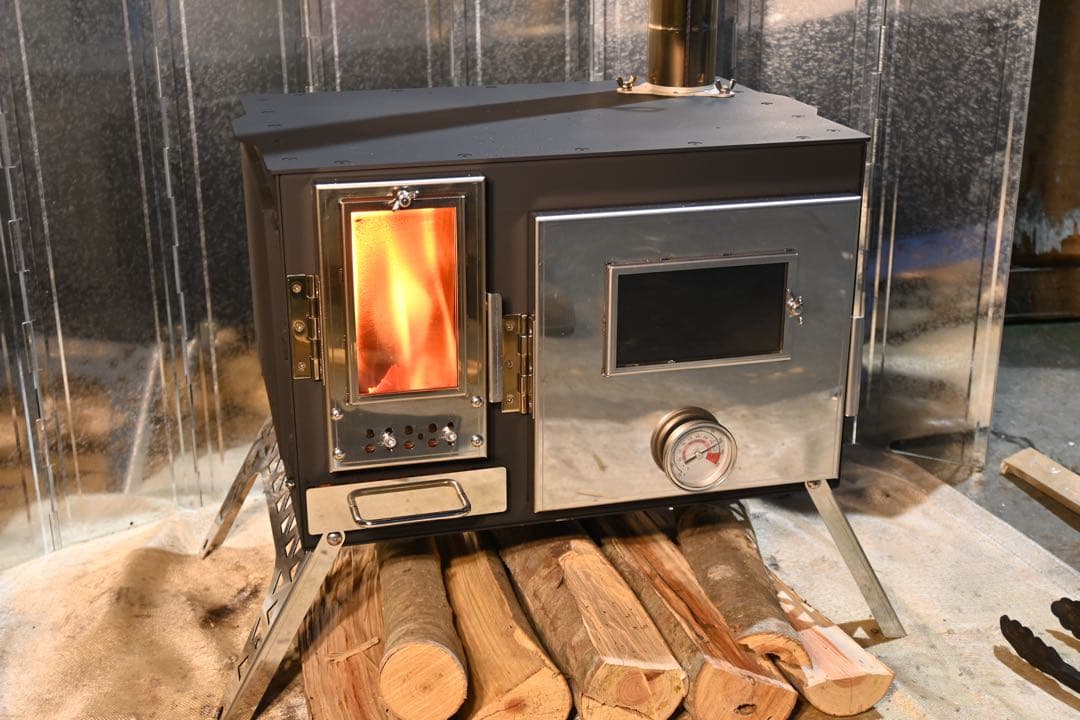 F&C フルセット オーブン一体型薪ストーブ STOVEN 二次燃焼機構搭載