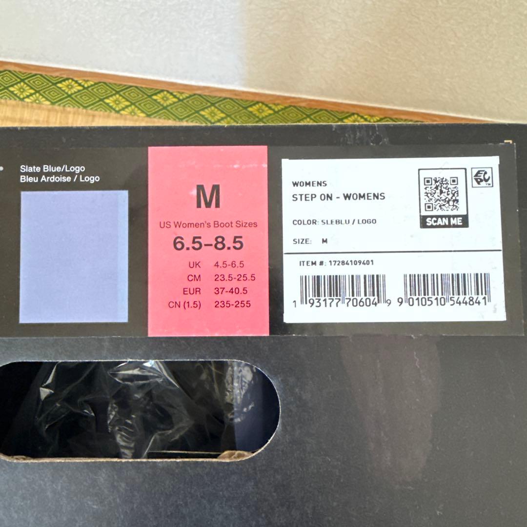 Burton ステップオン 女性用ビンディング Mサイズ カラー:スレートブルー