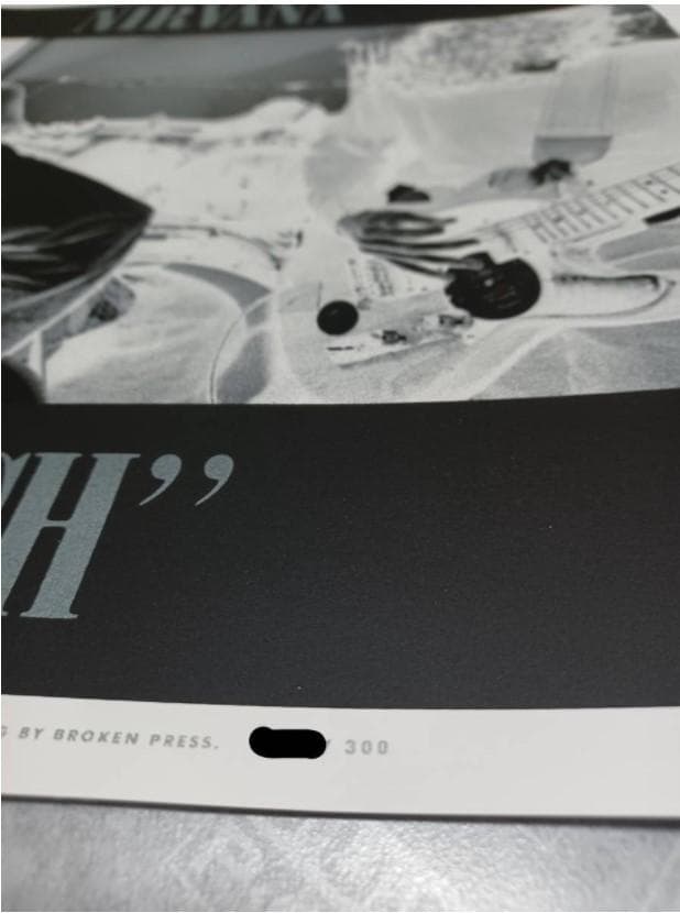 NIRVANA ニルヴァーナ ブリーチ シルクスクリーン サブポップオフィシャル