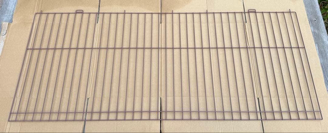 美品 リッチェル ペット用 お掃除 簡単サークル ブラウン 150cm×80cm