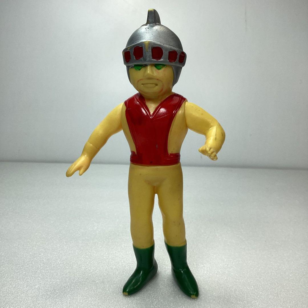 『当時モノ』 黄色いシルバー仮面 ソフビ