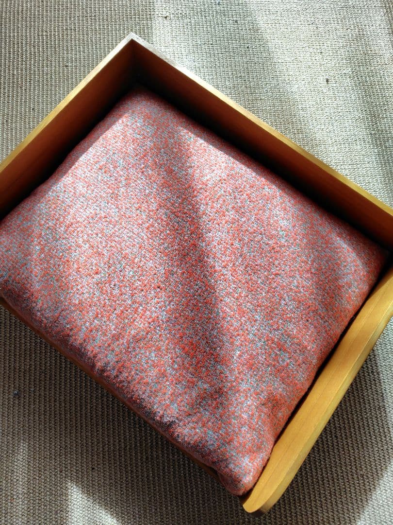 オルネドフォイユ犬猫用クッション桐ベッド オレンジ系