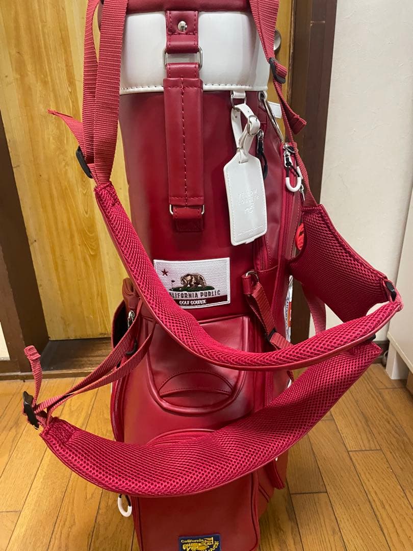 Yellow Lobster 赤 スタンド式キャディバッグ　イエローロブスター