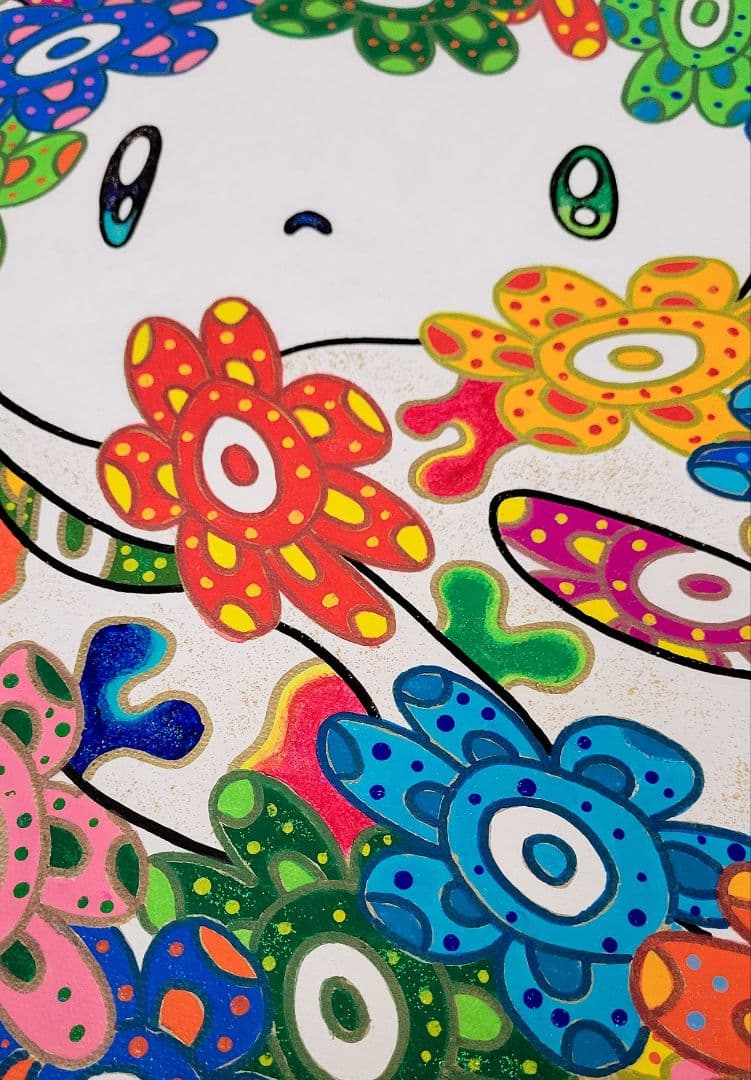 ★鈴木哲也★丸50(500×500mm)アクリル原画1点物★送料無料#142