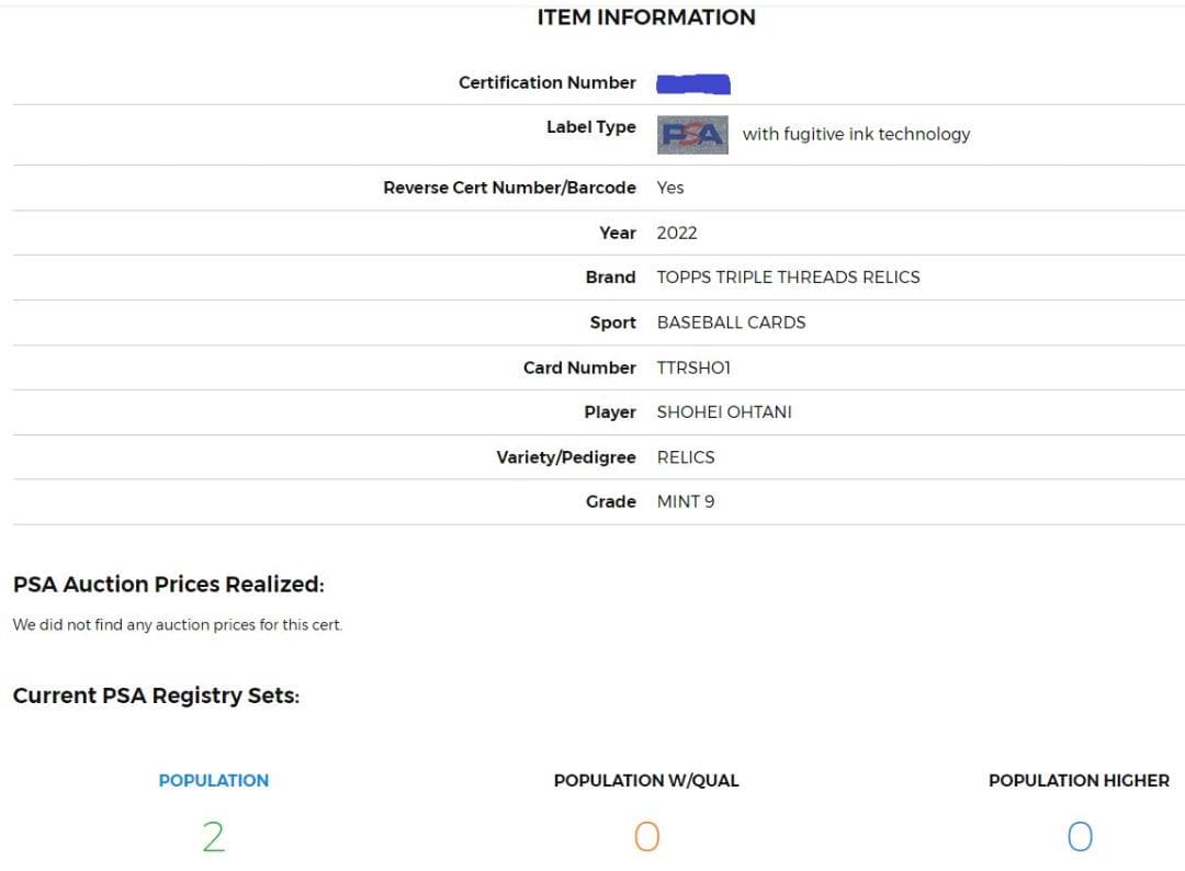 大谷翔平TOPPS TRIPLE THREADS RELICS #TTRSHO1