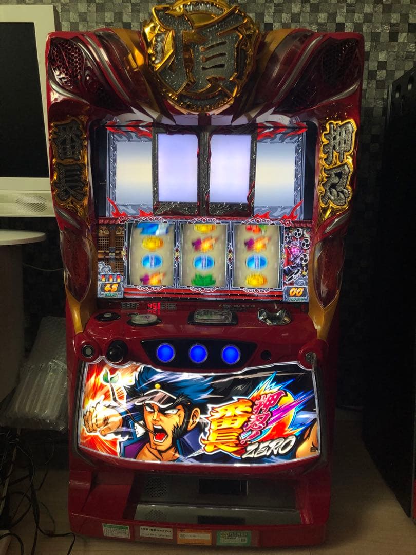 押忍番長ZERO スロット 実機 動作、外見良好