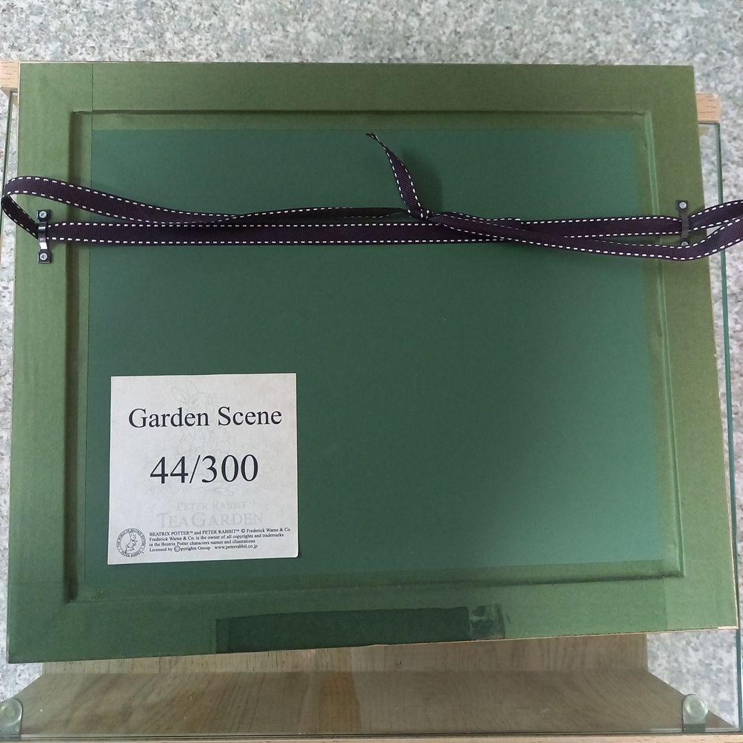 ピーターラビット風景の絵画（金色フレーム）