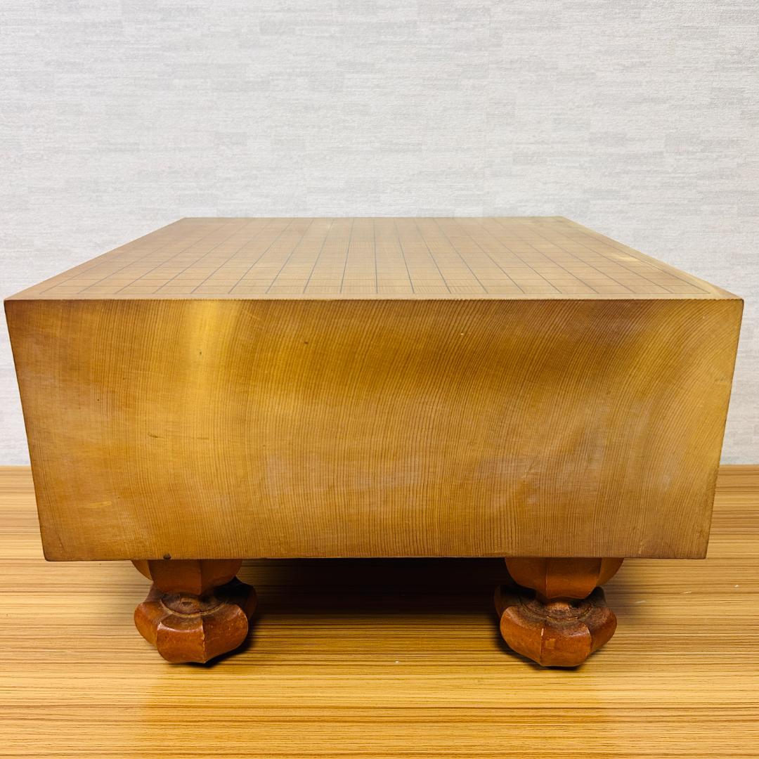 【昭和55年製】脚付碁盤 天地柾 柾目 囲碁 ヘソ有り 19路盤