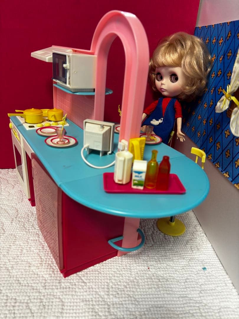 シンディちゃん キッチンカフェ 80年代ドールハウス ブライスにも1/6サイズ
