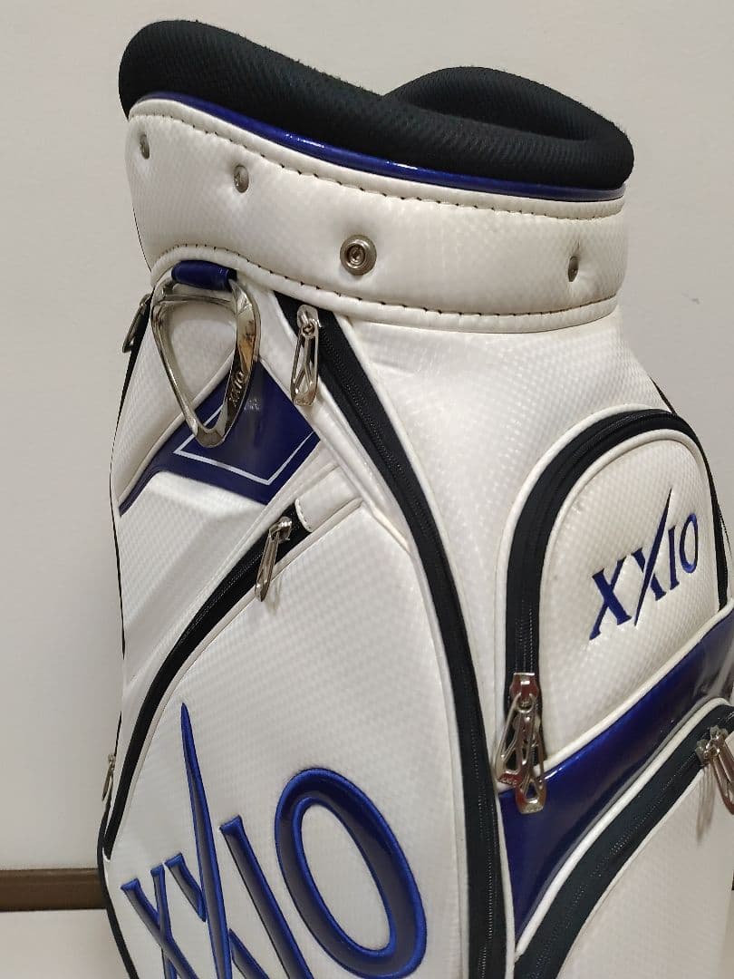 ゼクシオ XXIO キャディバッグ ホワイト ブルー　送料無料