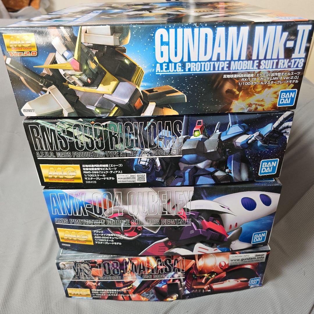 MG ガンダムMk-Ⅱ&リックディアス&キュベレイ&マラサイ