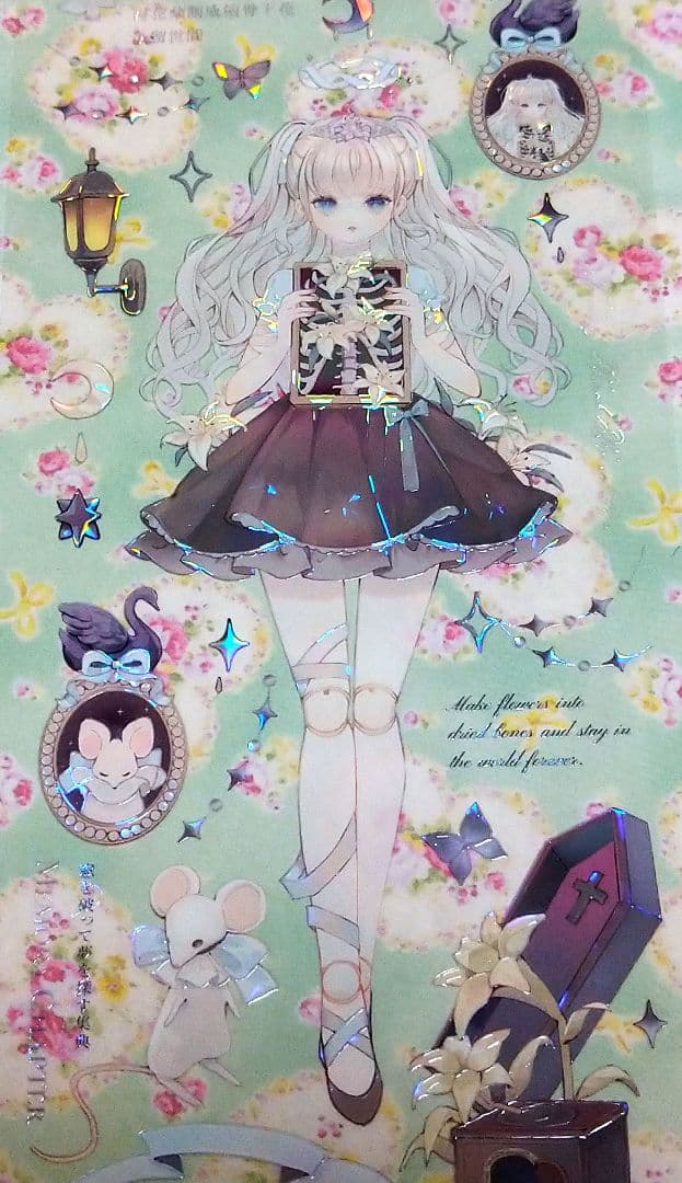 ✩再販✩J819＃镜幻序曲(贝壳光)刺猬家切り売り海外人物マステ女の子