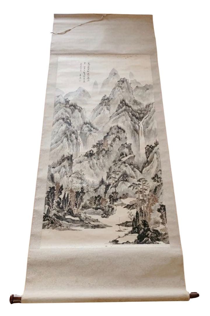 高山安可仰 掛け軸 中国 骨董品 落款