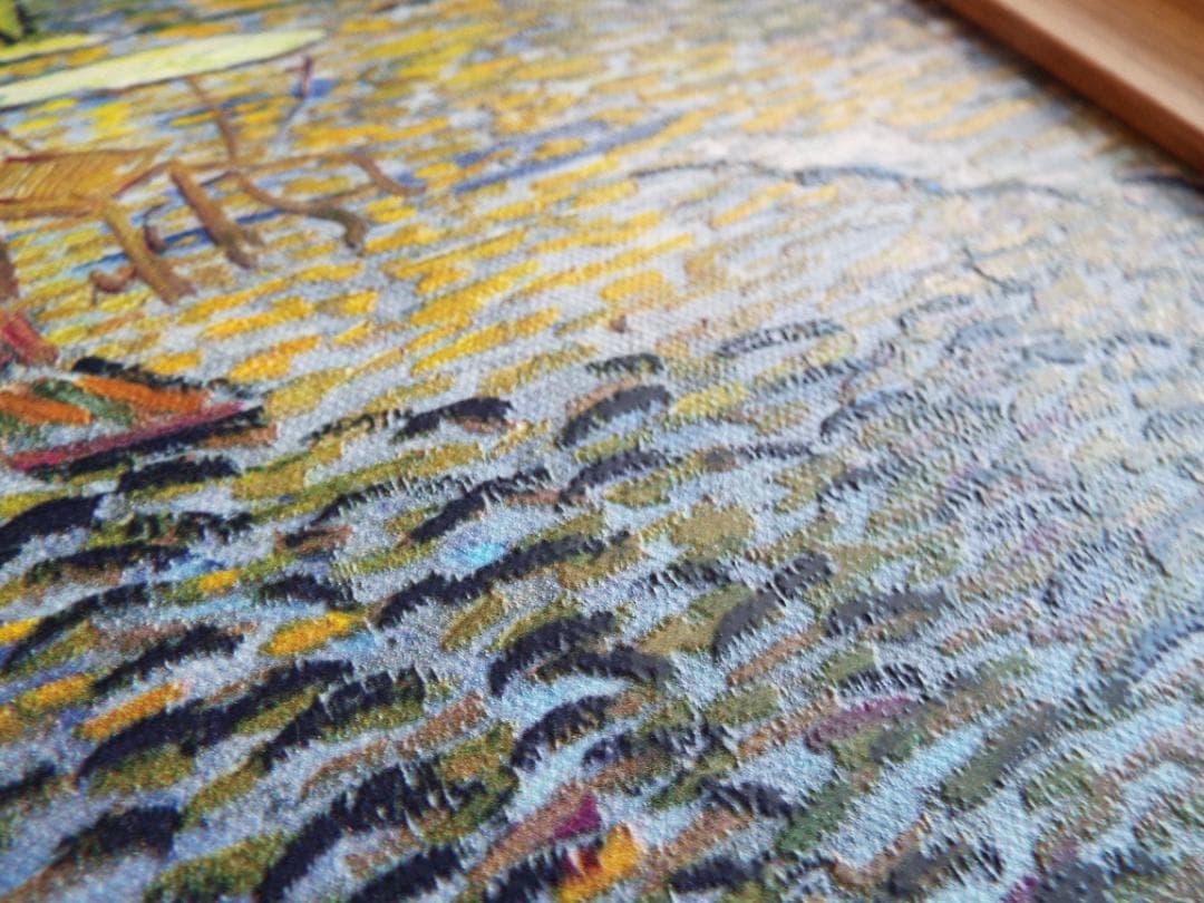 ゴッホ　夜のカフェテラス　ゴッホの立体複製画「アルゴグラフ」