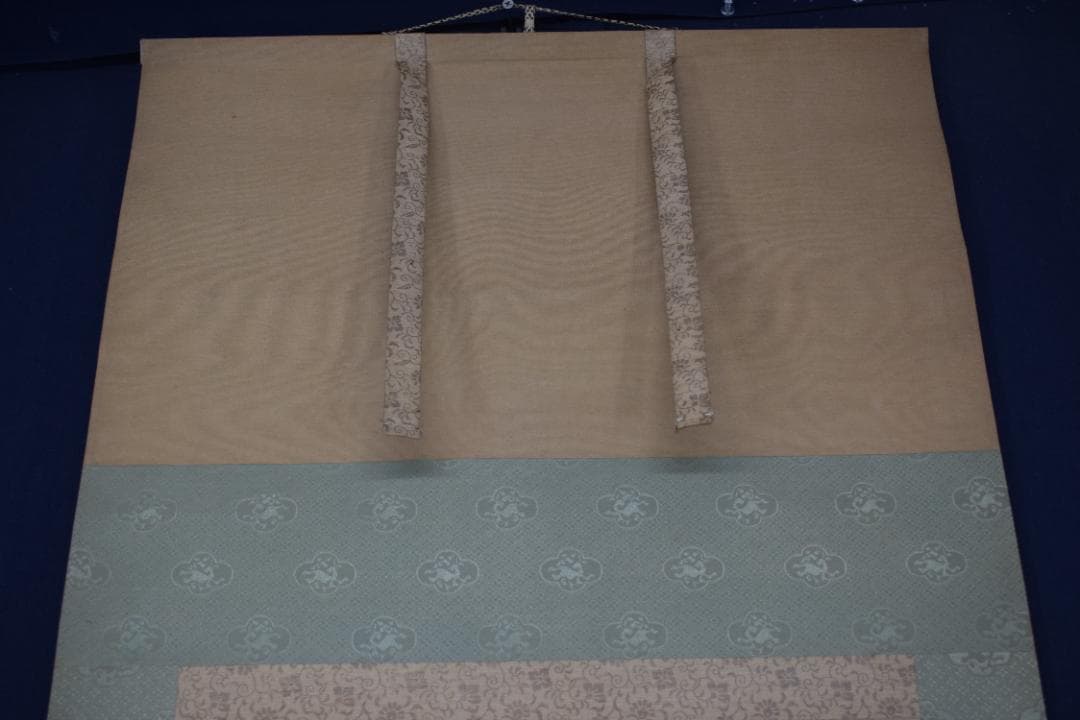 【真作】海野陽光/月下狸之図/掛軸☆宝船☆Y-922　JM