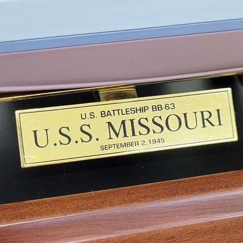 アメリカ海軍 戦艦ミズーリ 精密模型 フランクリン・ミント製 1/550