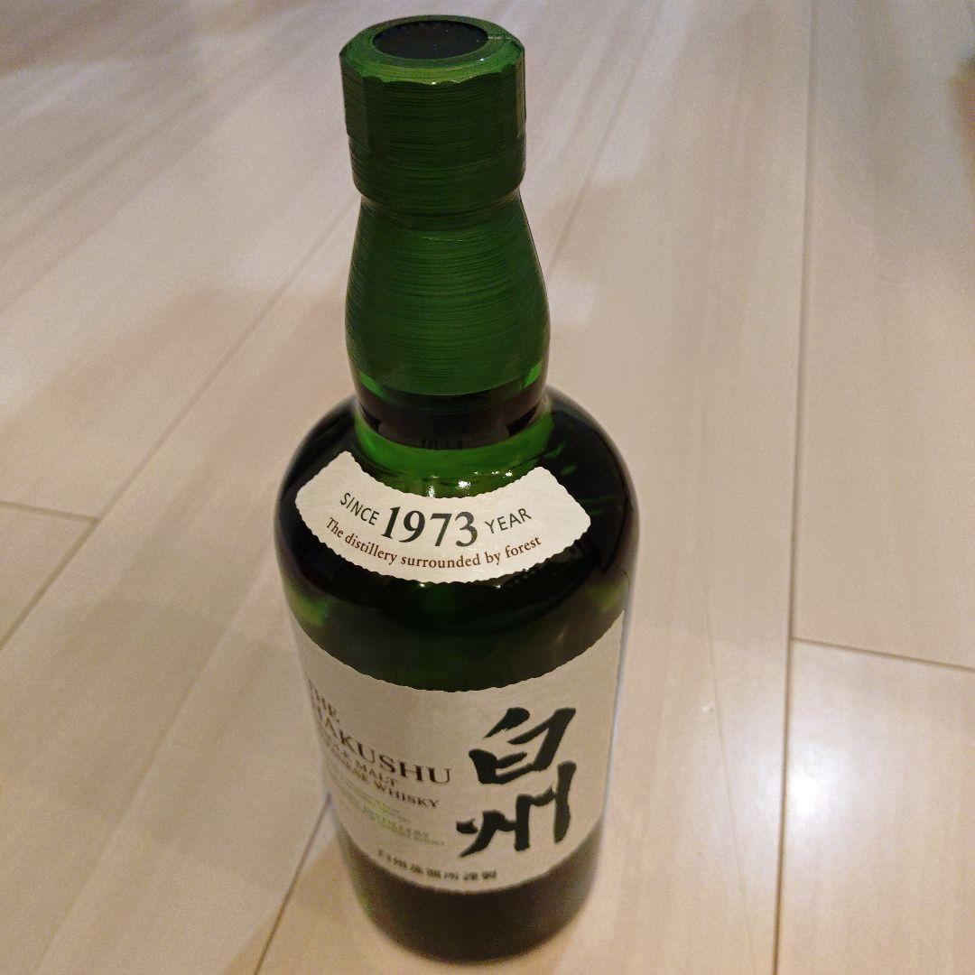 白州 700ml サントリー シングルモルトウイスキーHAKUSHU 1973年