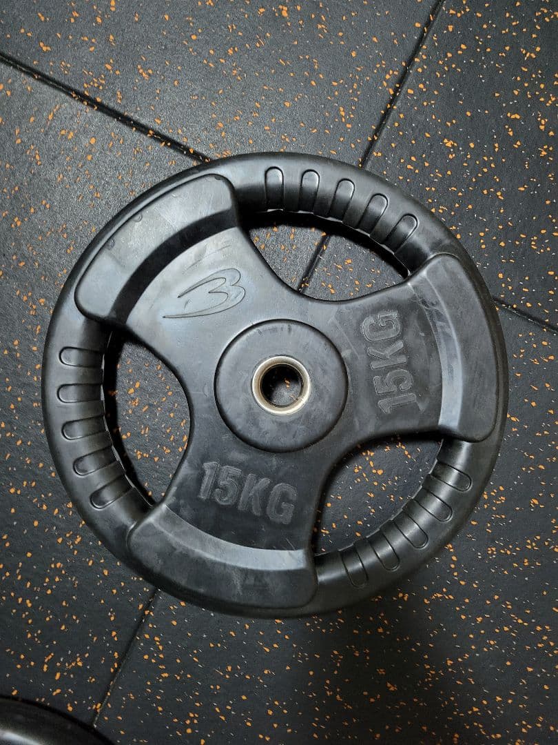 (現地取引のみ) 15kgプレート2枚 28mm 用 ラバープレート