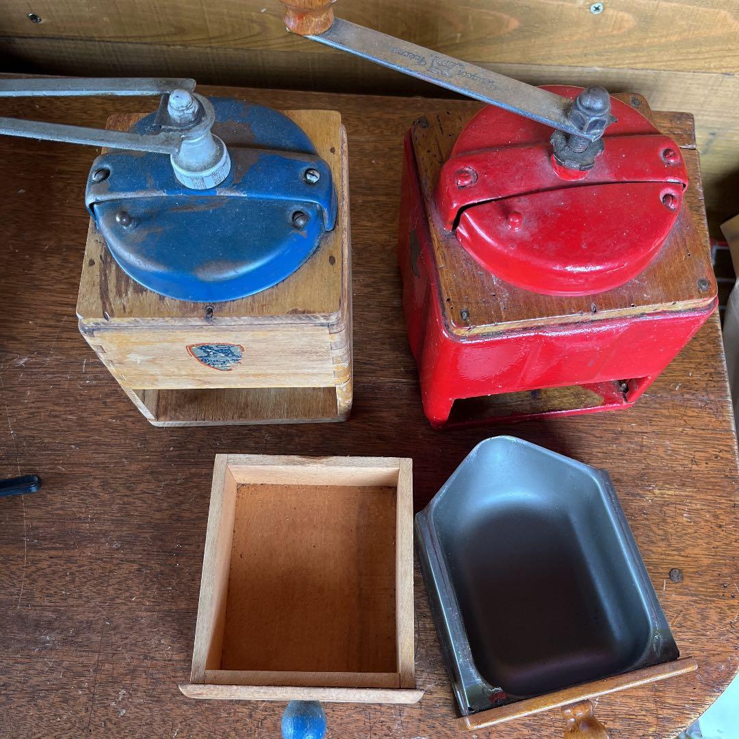 アンティーク　プジョーコーヒミルセット