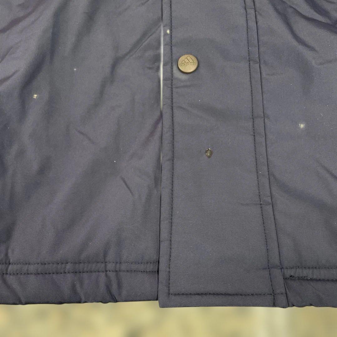 adidas アディダス ベンチコート フード付き Mサイズ ネイビー 小物格安