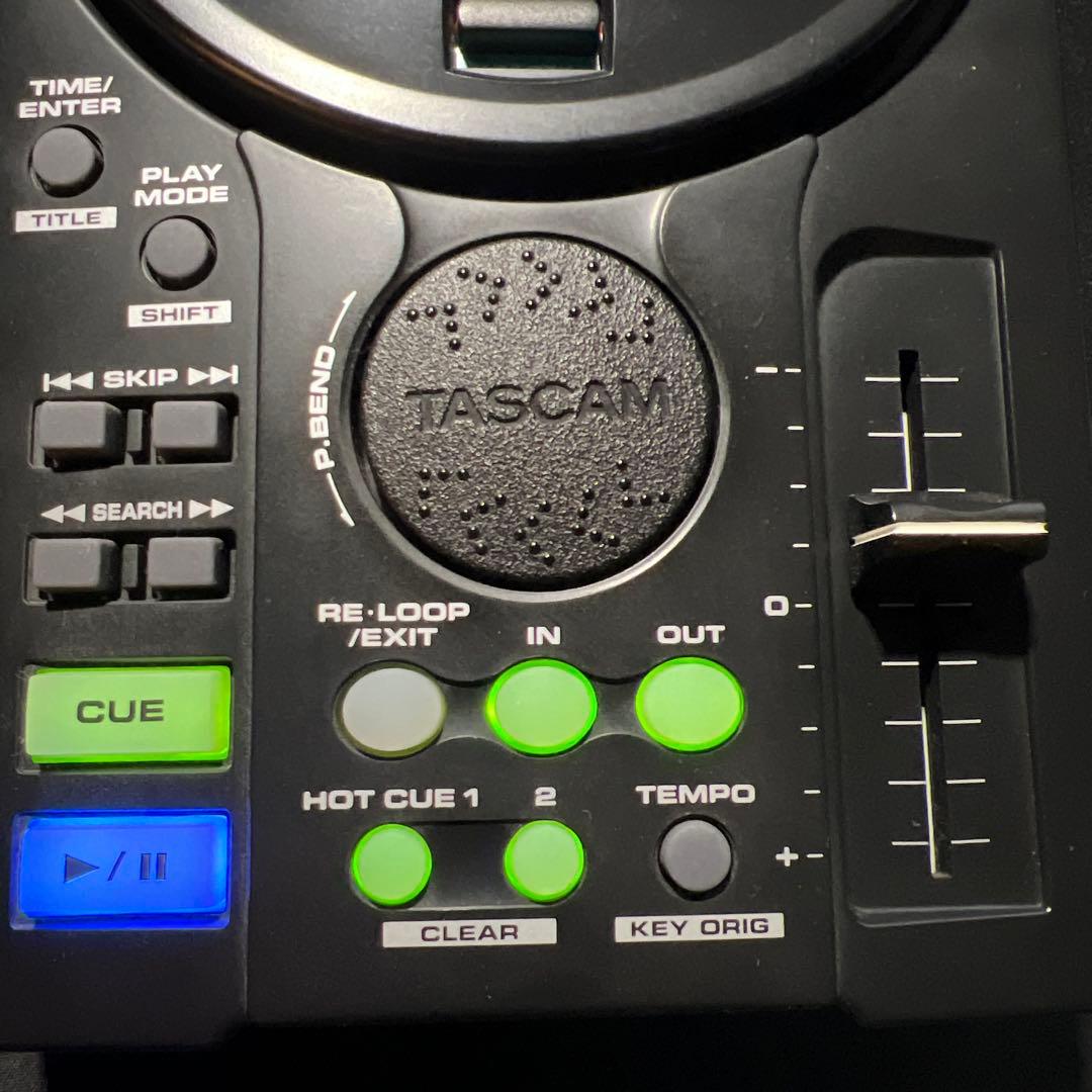 TASCAM CD-DJ1 CD/MP3プレーヤ- TT-M1　２台セット