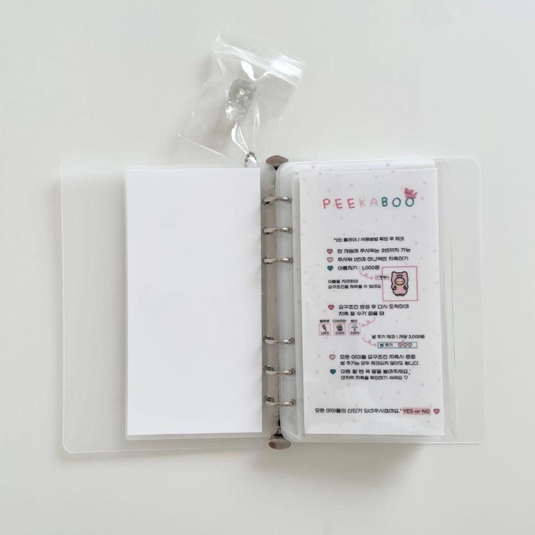 ラスト1点　韓国　貯金　アクリルバインダー　カバー　リフィル　 ピカブー