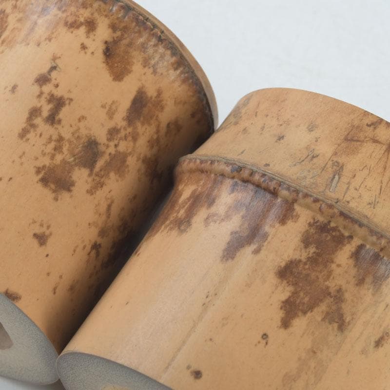 茶道具　竹蓋置　一双　在銘　共箱　V　9866