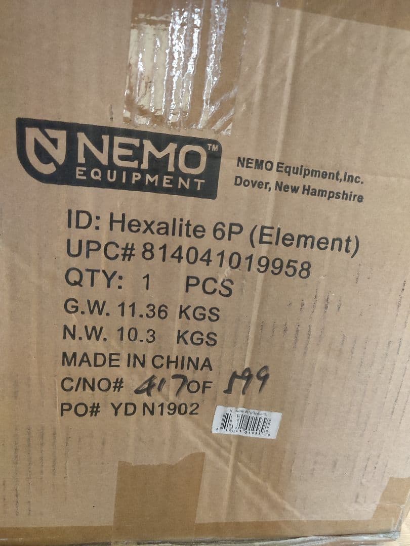 NEMO ヘキサライトエレメント二股ポール2本セット 新品未使用