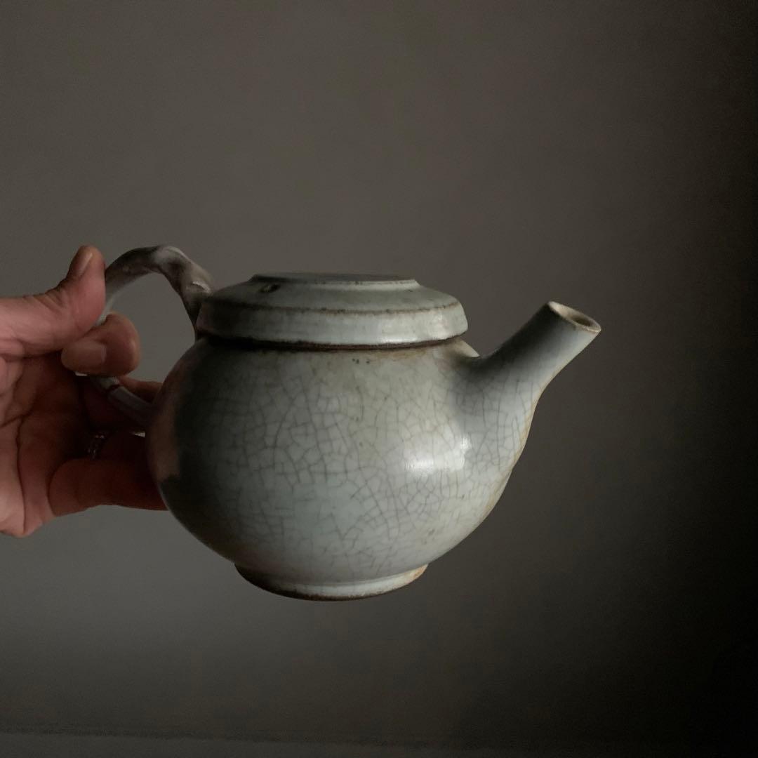 失透釉 後手 急須 古美術 古道具 アンティーク