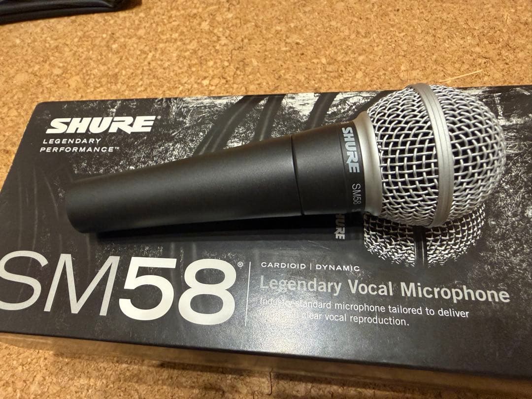 SHURE SM58 ダイナミックマイク 定番ボーカル用 付属品完備 動作未確認