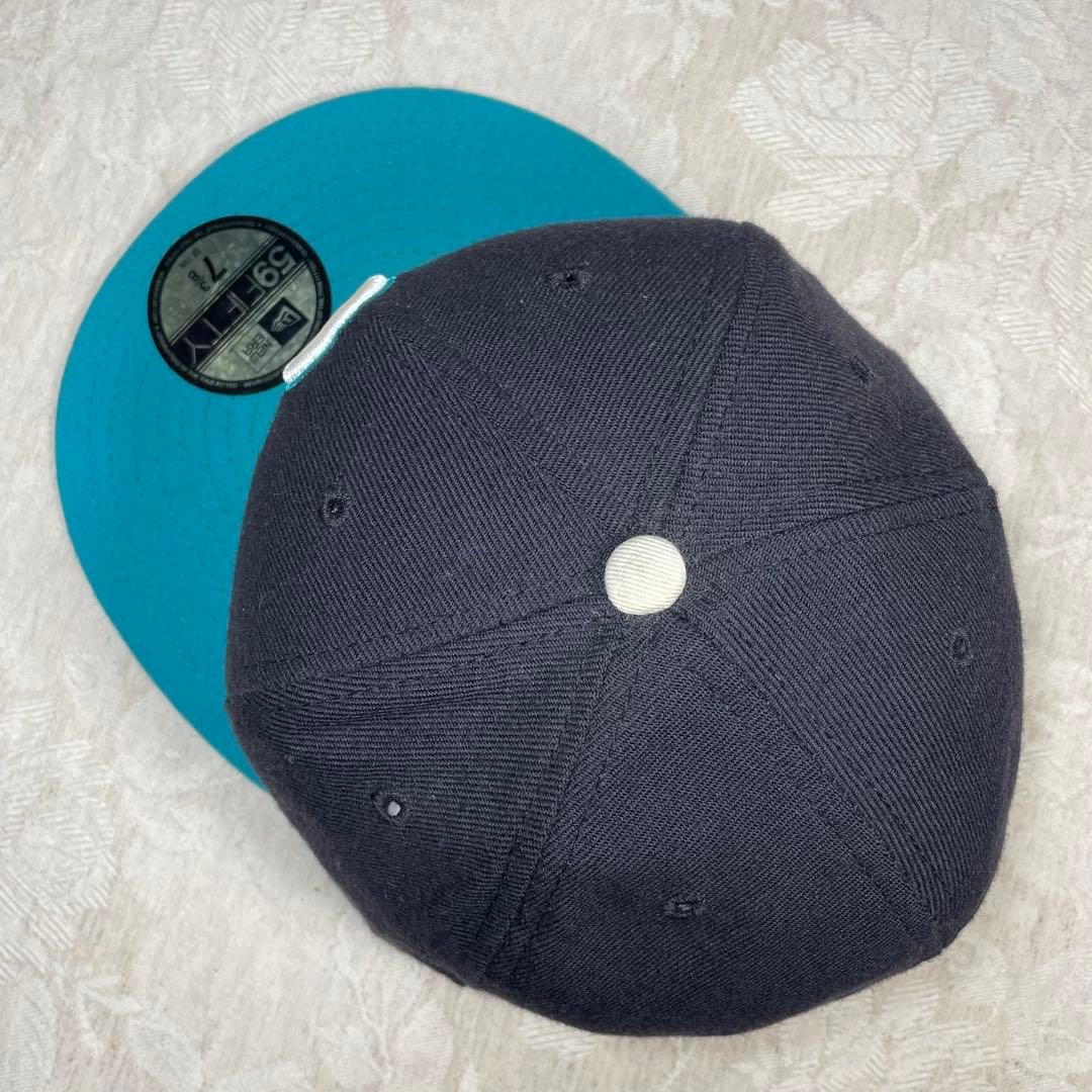 横浜ベイスターズ NEW ERA キャップ 旧ロゴ β ベータ 黒 ミント