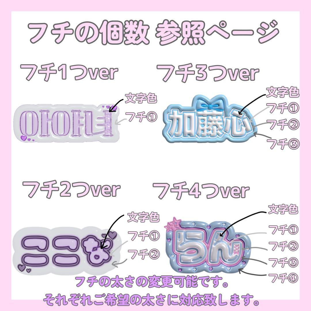 ぷっくり風 ネームボード オーダー