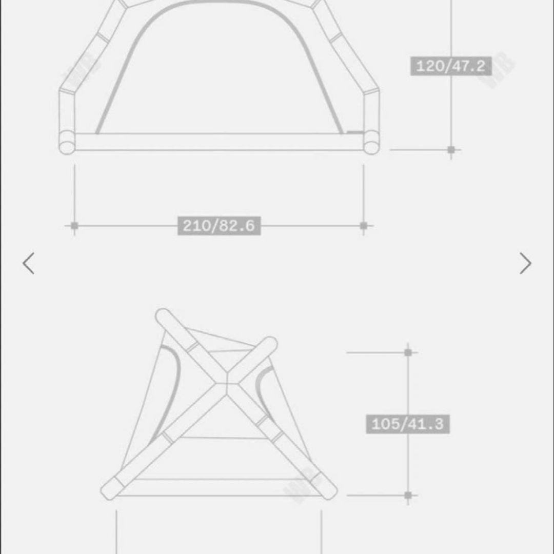 ケムビル　CAMVIL GODONG AIR エアーテント　フライ付き