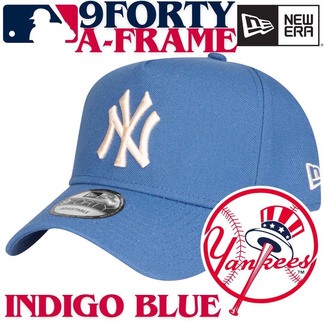 【海外限定】ニューエラ ニューヨークヤンキース9FORTY Aフレームインディゴ