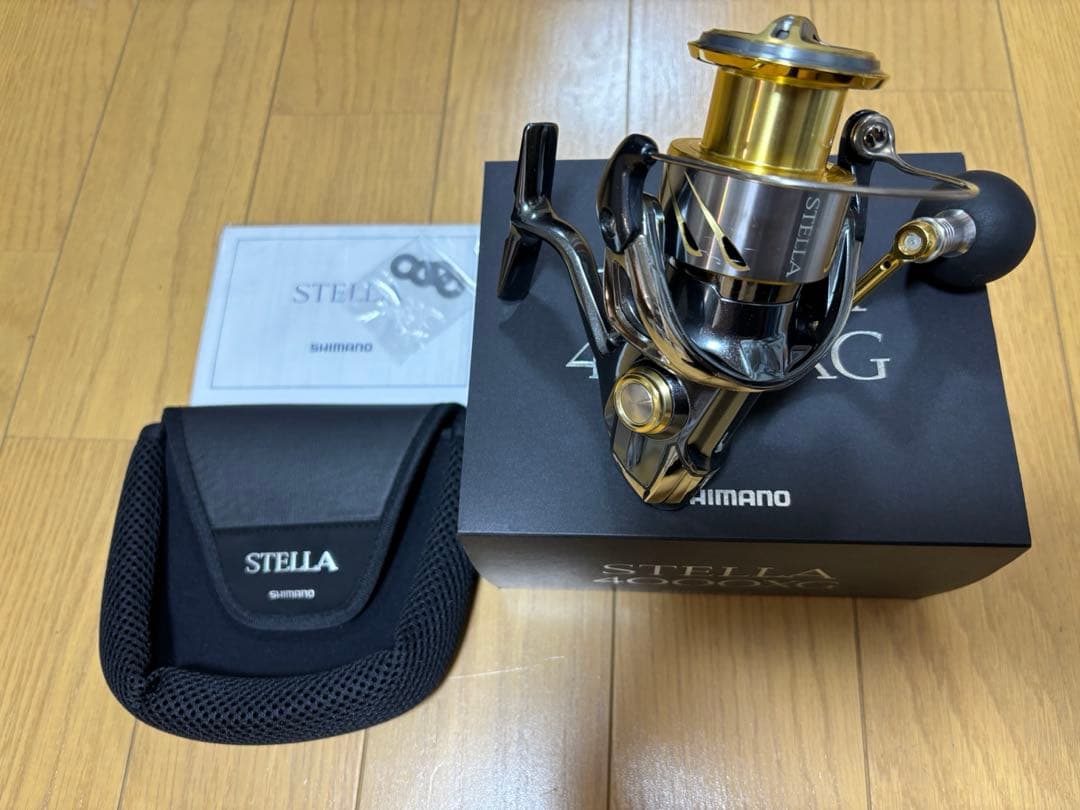 シマノ 14ステラ4000XG➕夢屋EVAラウンドハンドル