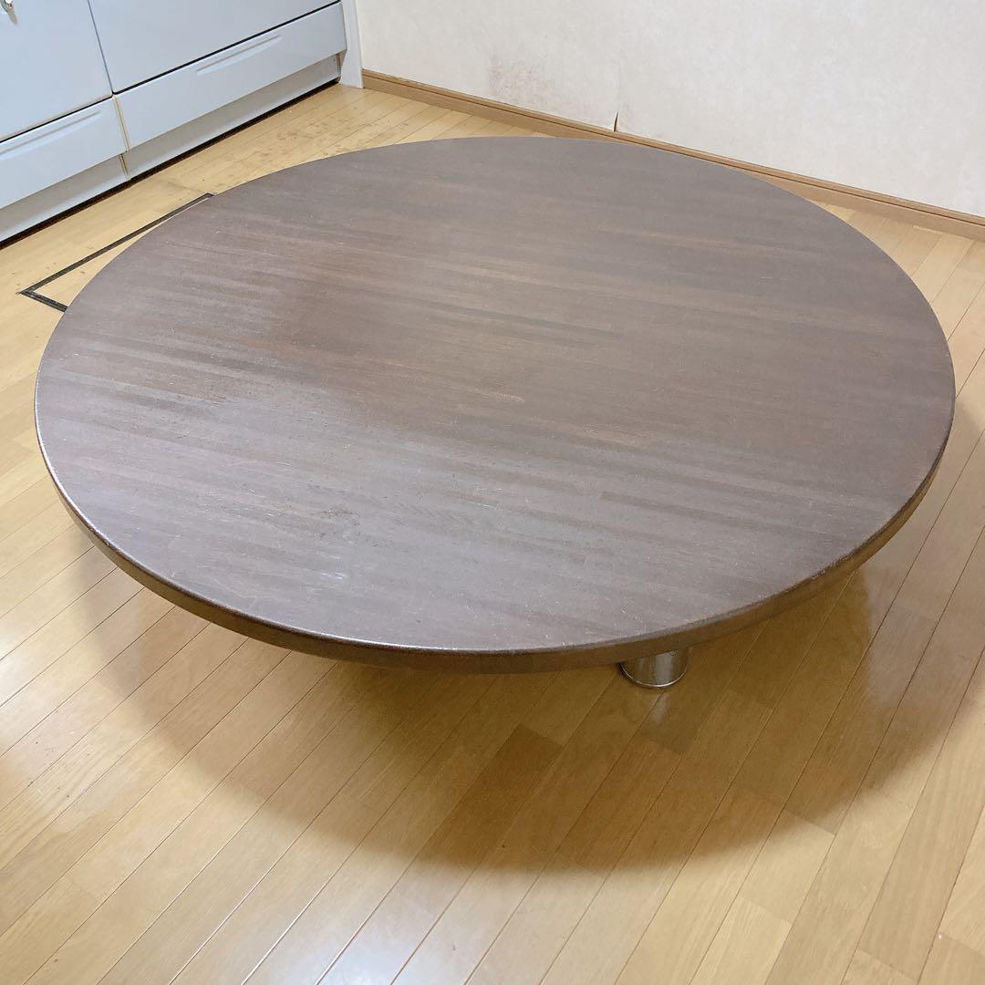 ①円卓　食卓　丸テーブル　昭和レトロ　ターンテーブル　大型　和モダン　中華