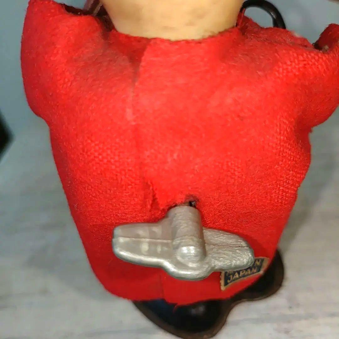 ヴィンテージ ブリキゼンマイ玩具 昭和レトロブリキ玩具赤い服の犬