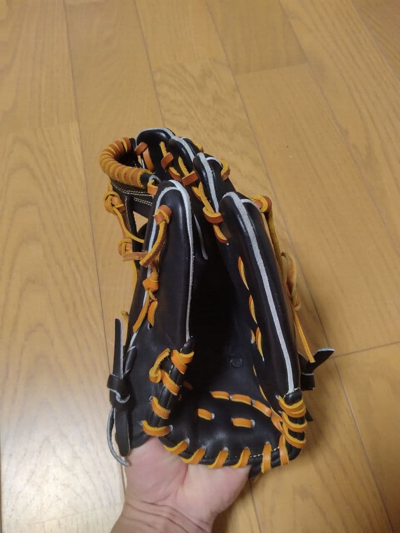 ATOMS 軟式グローブ 026型 黒/オレンジ 新品未使用