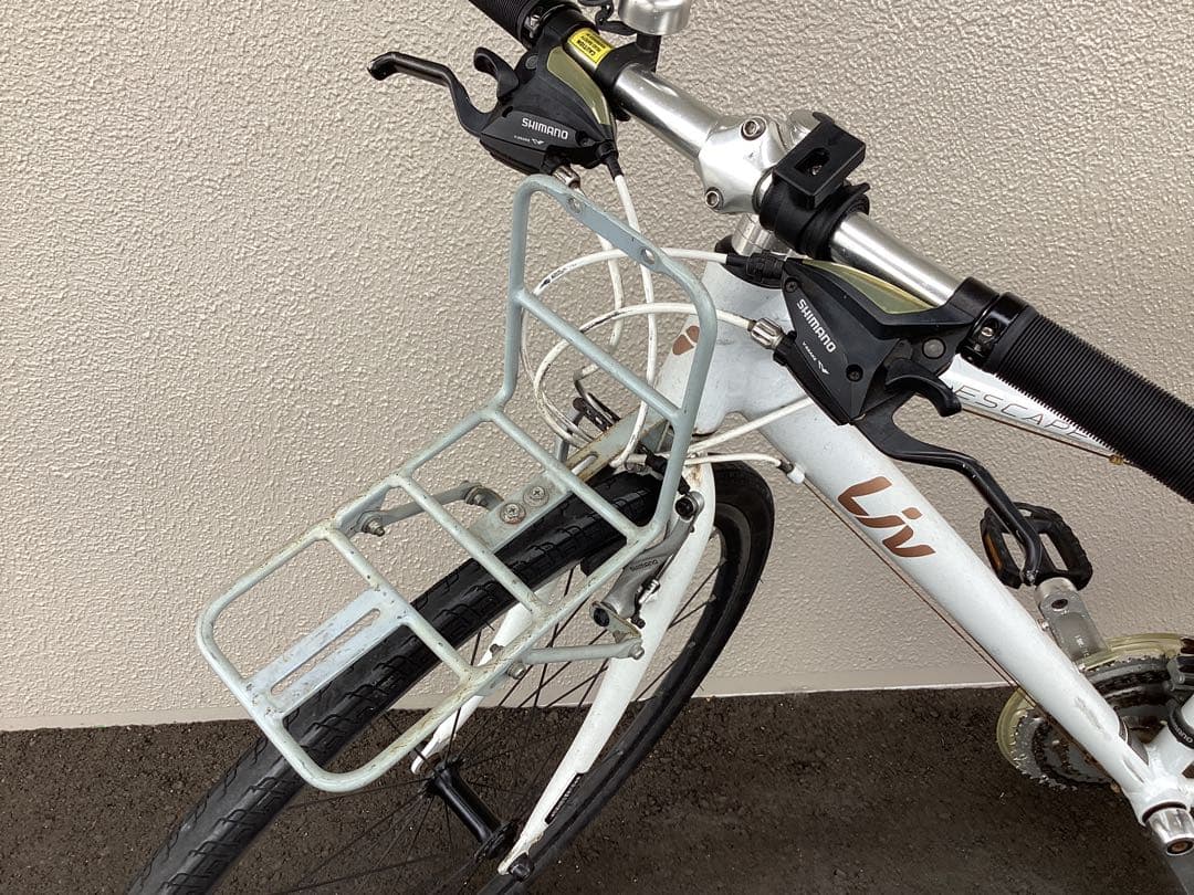 Liv エスケープR3W クロスバイク XXS ホワイト フロントキャリア付き
