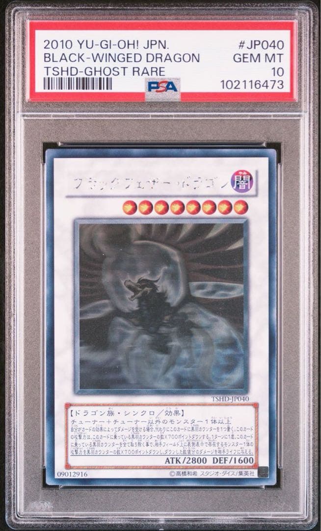 ◆【PSA10】遊戯王 ブラックフェザー・ドラゴン ホロ ホログラフィック
