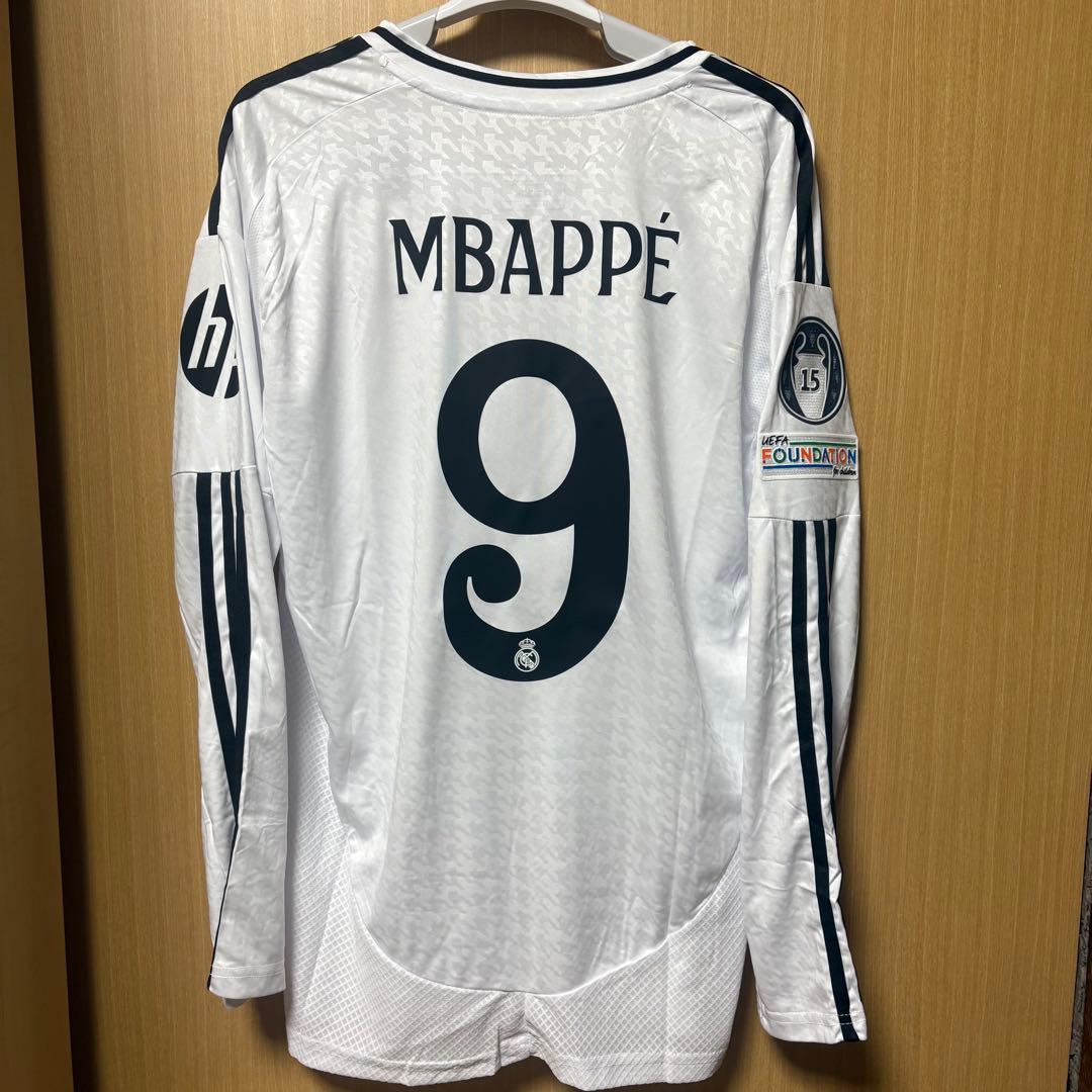 レアルマドリード 24-25 ホーム 長袖 ユニフォーム No.9 エンバペ