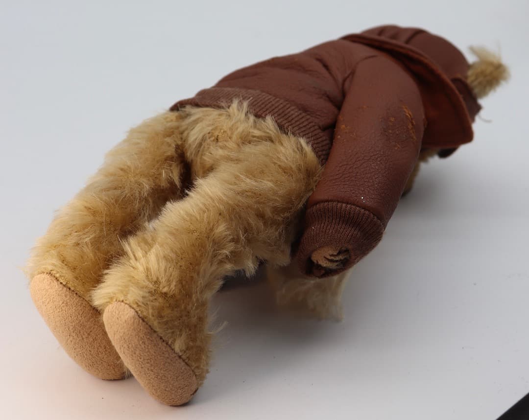 アーティストベア OLD FLYER イギリスSue Lain作 本革ジャケット